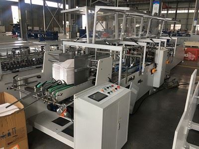 Máquina encoladora del fondo de bolsas de papel ZB50B