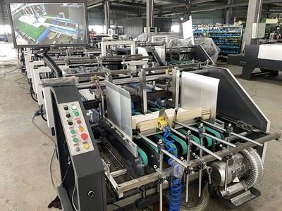 Máquina de plegado y encolado de cajas de cartón de alta velocidad (Plegadora y encoladora de 4 y 6 esquinas), HZH-FBP