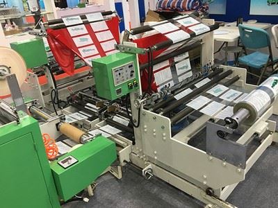 Máquina para fabricación de bolsas de doble línea cortadas al calor y con sellado lateral DRQ-D800/1000
