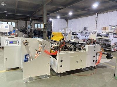 Máquina cortadora de etiquetas de mangas de alta velocidad QD-350